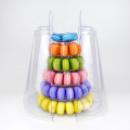 6 Tiers Macaron Cookie Chocolate Plastic Tower packaging with carrying case for display